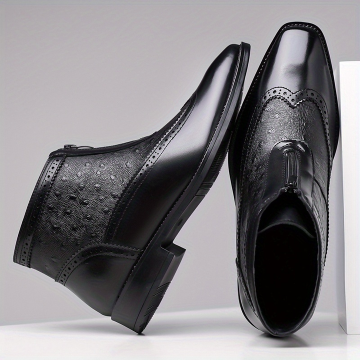 Butler - Botas de Cuero Con Cremallera