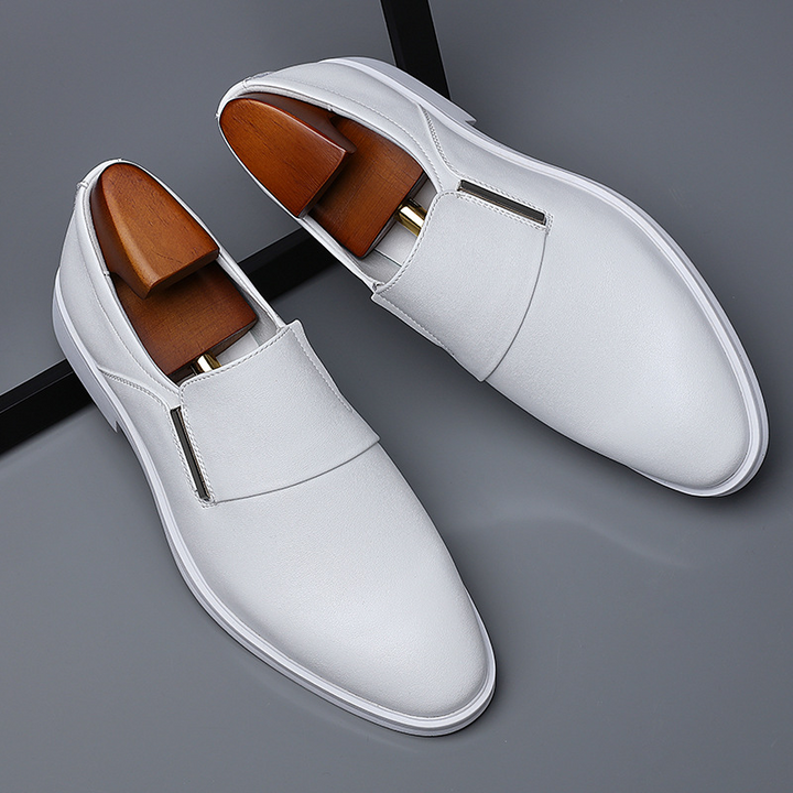 Hader - Mocasines de Piel Con Punta Afilada