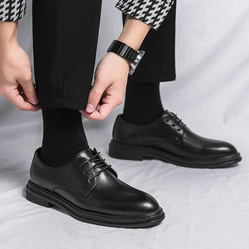 Kian - Zapatos De Cuero Con Cordones