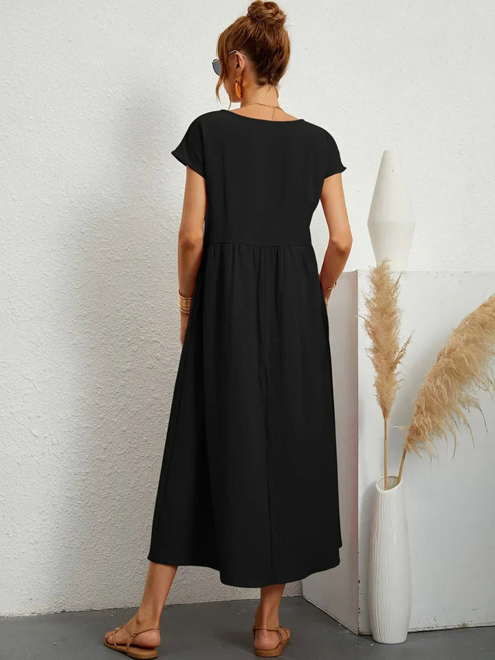 Neila - Vestido Largo Oversize Con Bolsillo