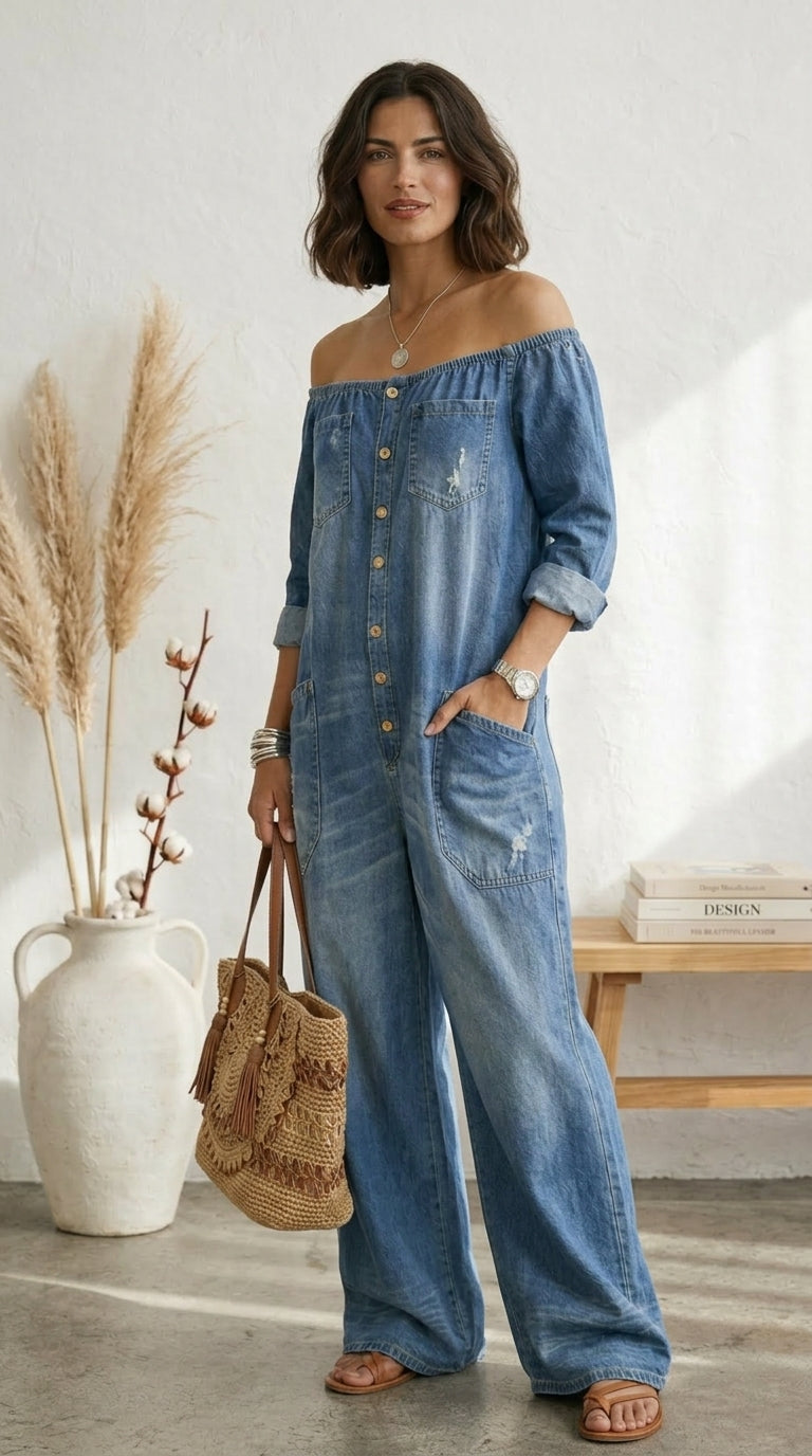 Seleeja - Mono De Denim De Algodón Vintage