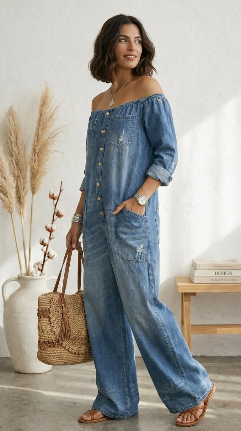 Seleeja - Mono De Denim De Algodón Vintage