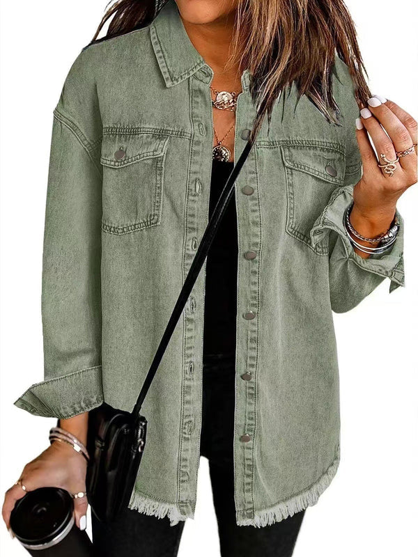 Kahlia - Chaqueta Vaquera De Manga Larga