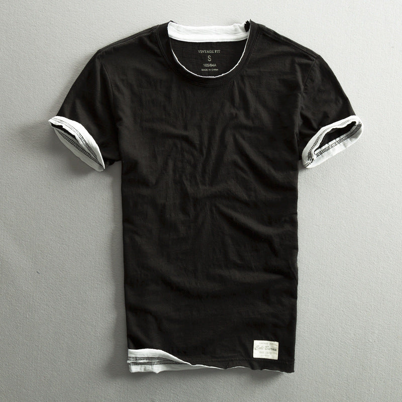 Himasha - Camisa de Algodón de Manga Corta