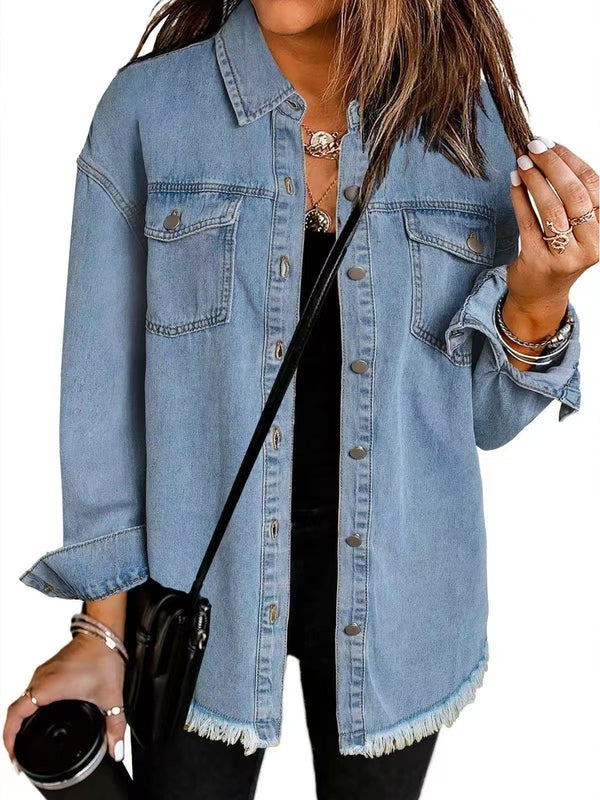 Kahlia - Chaqueta Vaquera De Manga Larga