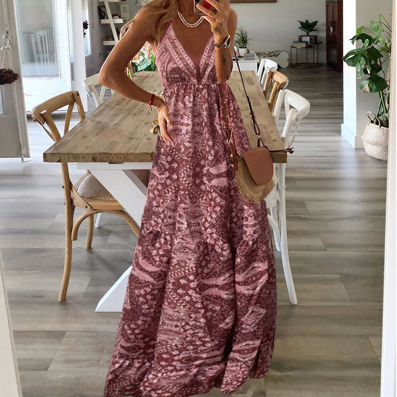 Taniaa - Vestido Largo Con Cuello en V