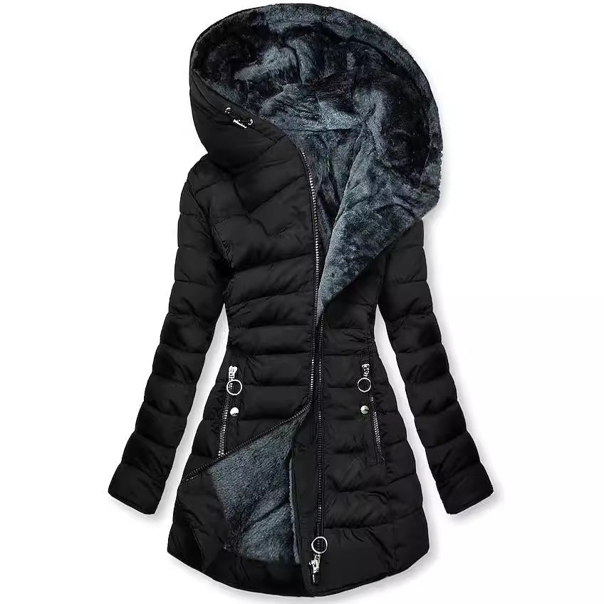Ilariy - Abrigo Acolchado De Invierno Con Capucha