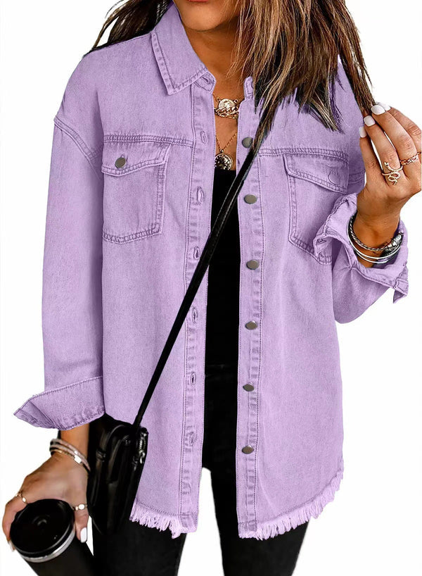Kahlia - Chaqueta Vaquera De Manga Larga