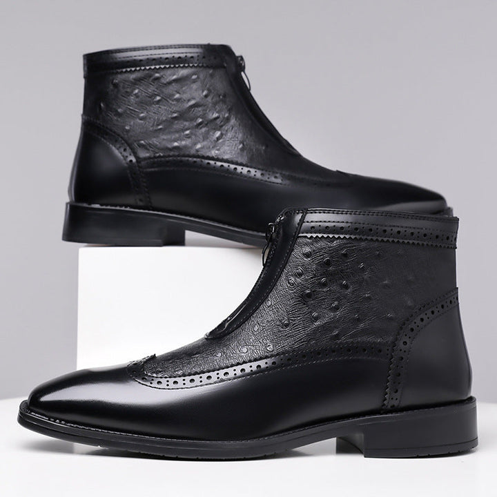 Butler - Botas de Cuero Con Cremallera