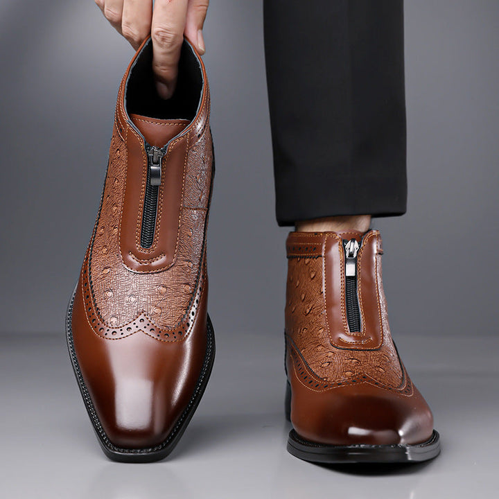 Butler - Botas de Cuero Con Cremallera