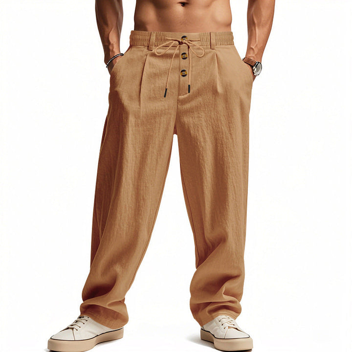 Gencio - Pantalón Holgado De Lino