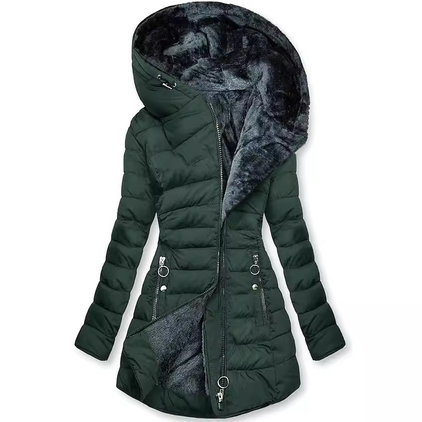 Ilariy - Abrigo Acolchado De Invierno Con Capucha