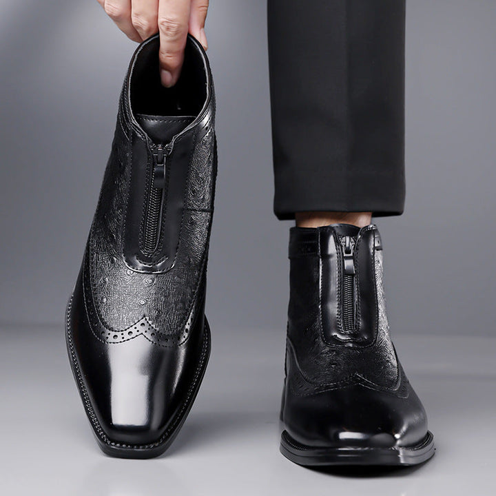 Butler - Botas de Cuero Con Cremallera
