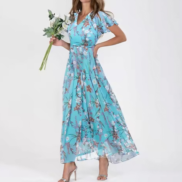 Danielle - Elegante Vestido Con Escote En V Que Cubre El Vientre