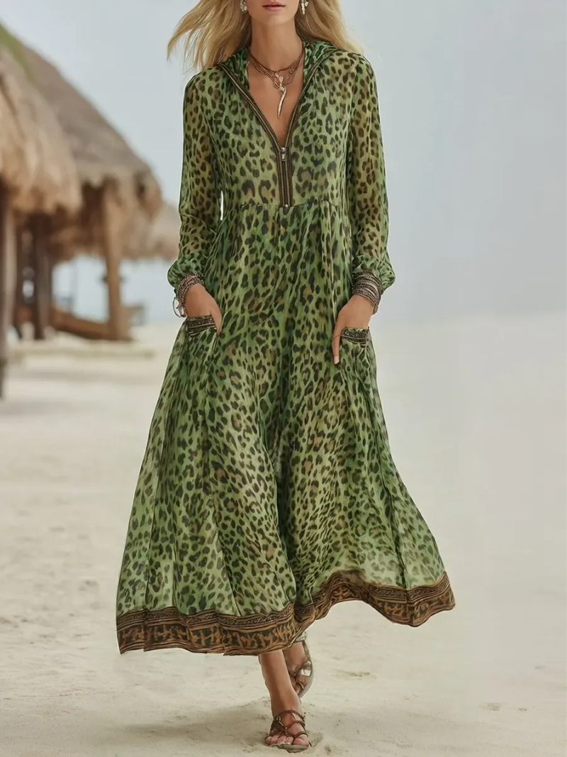 Yethrika - Vestido Elegante Con Cremallera