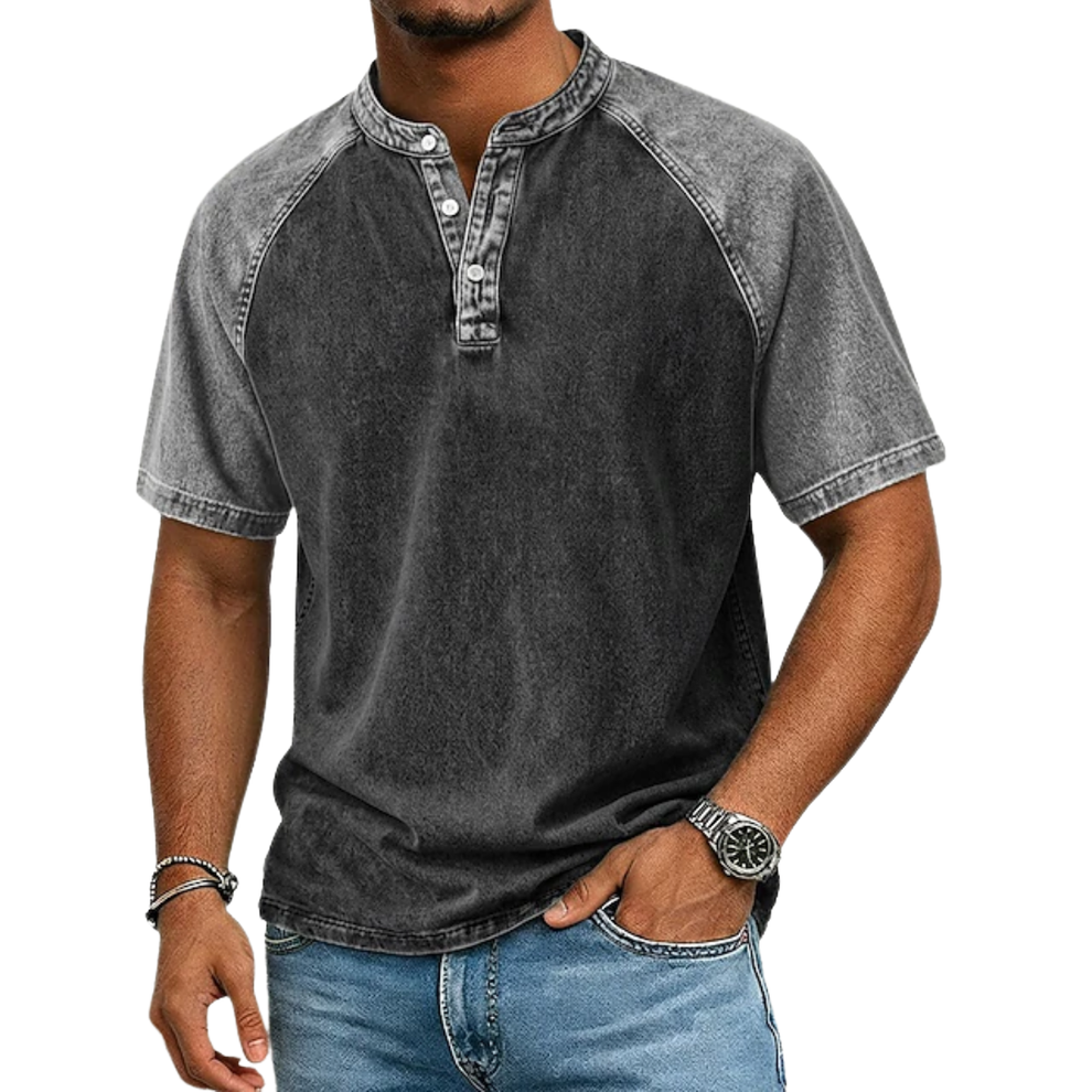 Roeland - Camiseta Vintage Bicolor