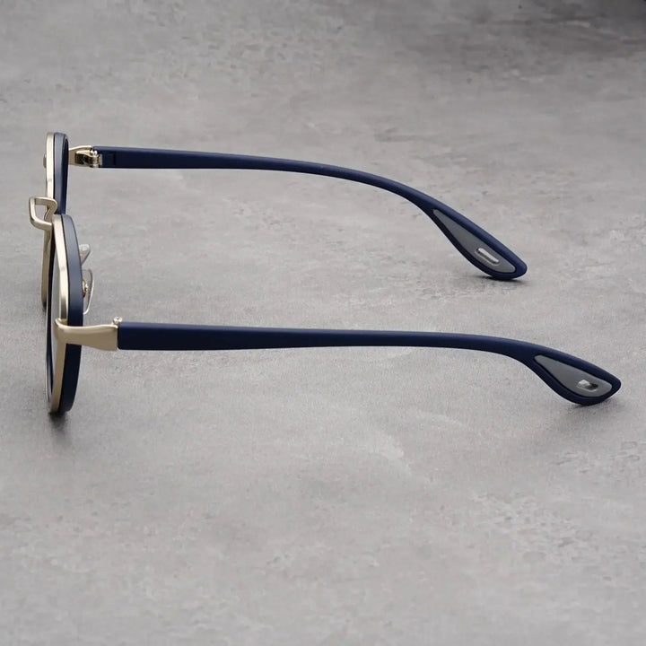NoirGlow - Gafas de Sol Circulares Luxe Eclipse