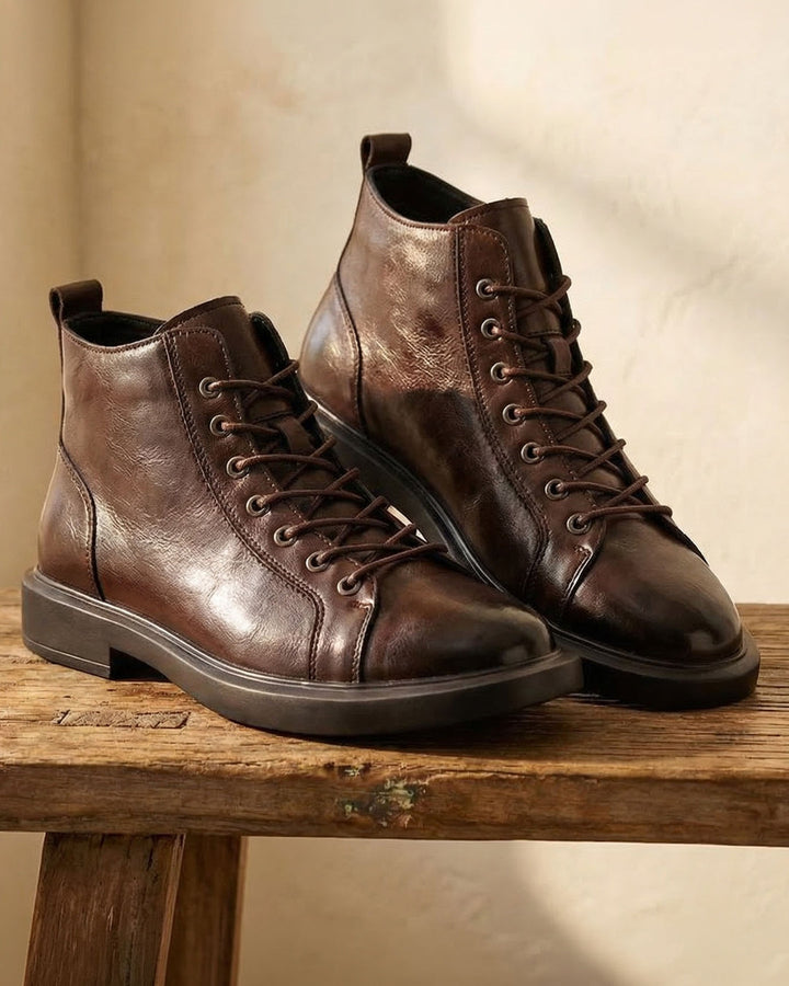 Kervens - Botas De Cuero Con Cordones