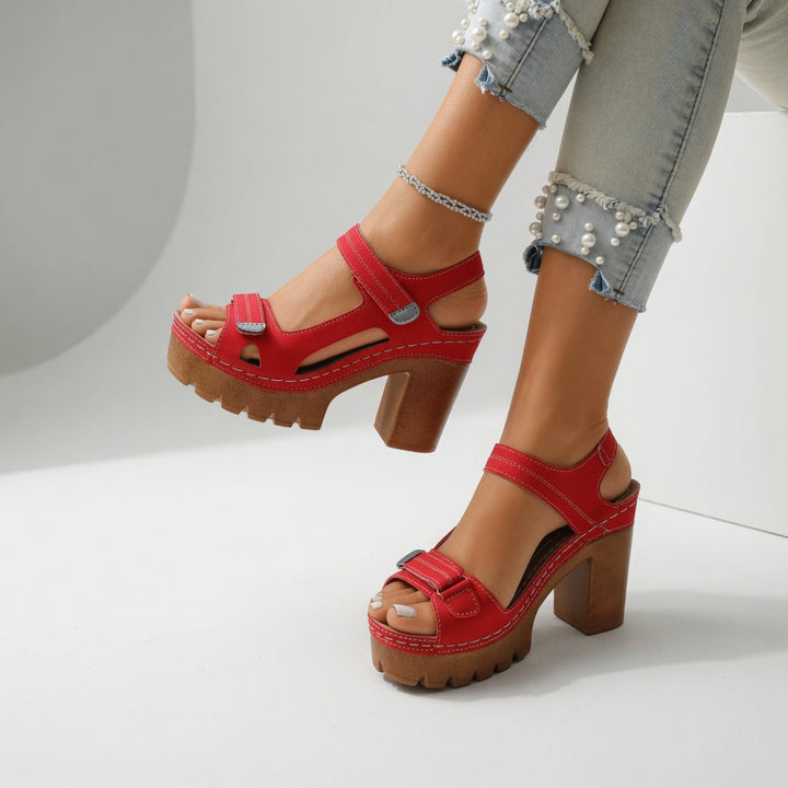 Lidya - Sandalias Elegantes Con Tacón Grueso