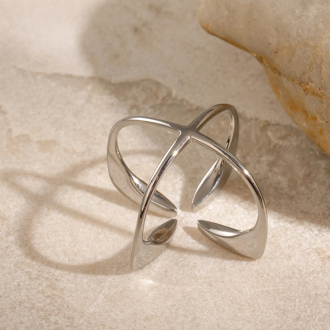 Gerti  - Anillo de Plata de ley Cuatro Puntos
