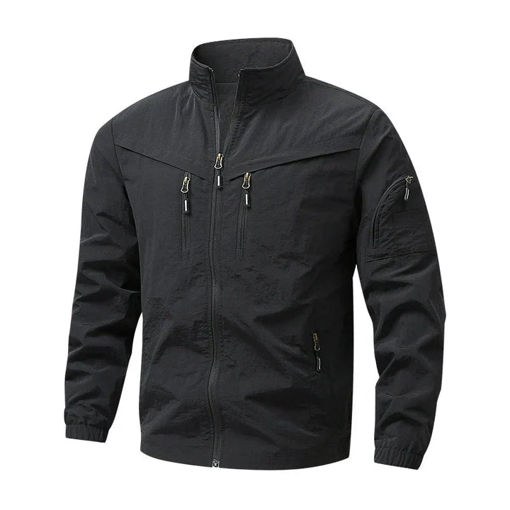 Tymas - Chaqueta Con Cuello Alto y Bolsillo Con Cremallera