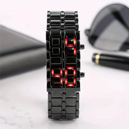 Veltrix - Reloj Con Pantalla Digital De Acero Inoxidable