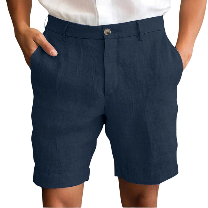 Fotis - Pantalones Cortos Elegantes De Lino