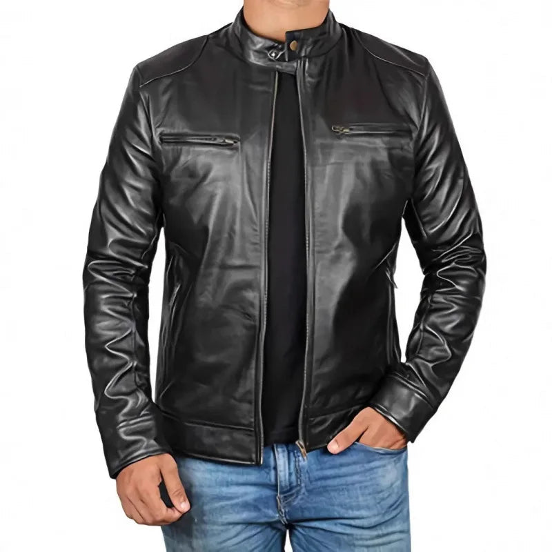 Daouda - Elegante Chaqueta De Cuero