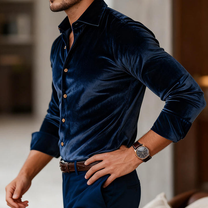 Kalana - Camisa Elegante de Manga larga Con Cuello