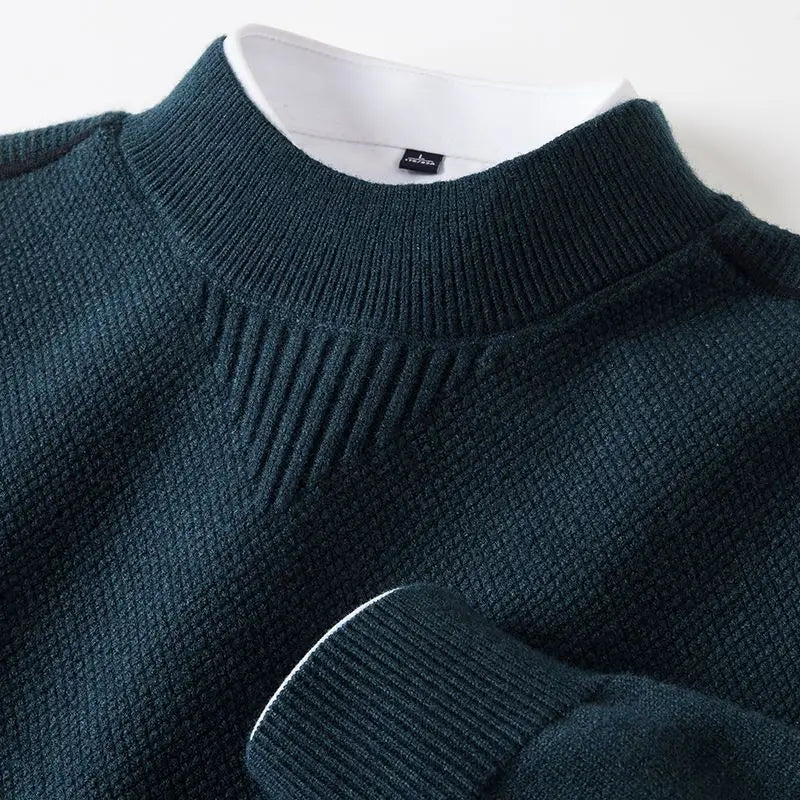 Jaison - Jersey de Punto Texturizado y Cuello Redondo