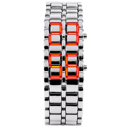 Veltrix - Reloj Con Pantalla Digital De Acero Inoxidable