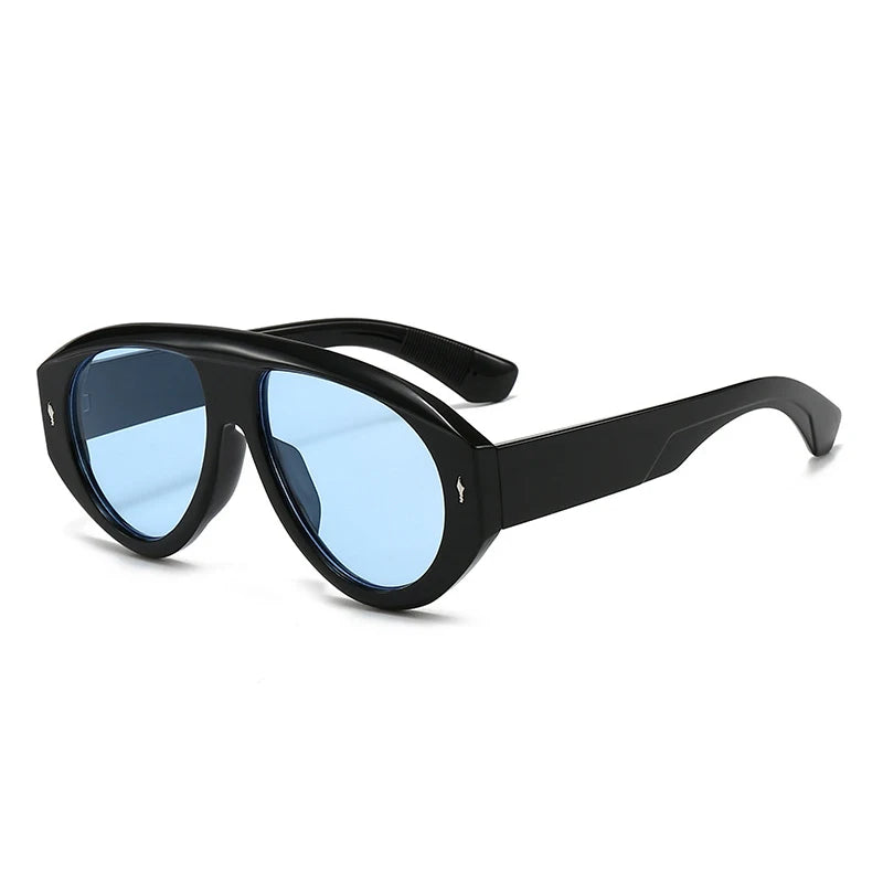 SkyForge - Gafas De Sol De Aviador De Montura Gruesa