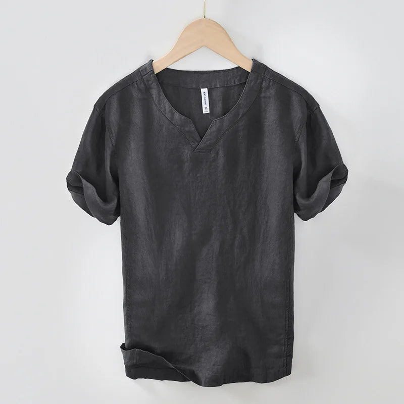 Lech - Camisa De Verano De Lino