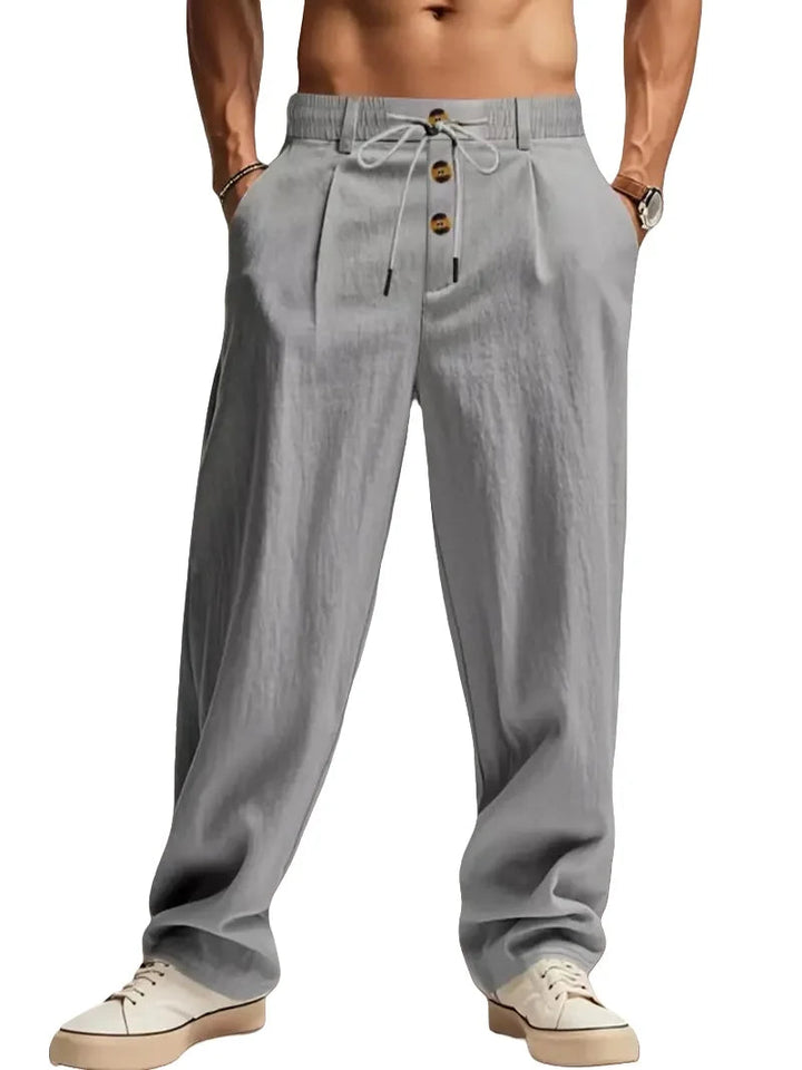 Gencio - Pantalón Holgado De Lino