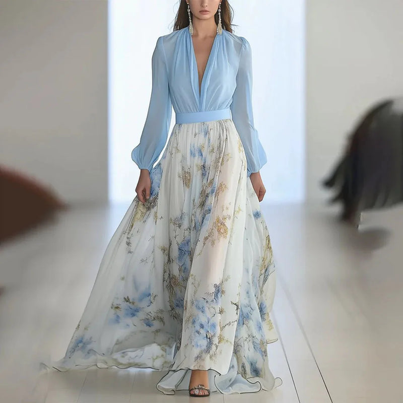 Zdravka - Vestido Largo Floral