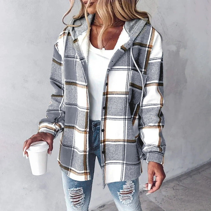 Gaynor - Chaqueta Con Estampado de Cuadros y Capucha Con Cordón