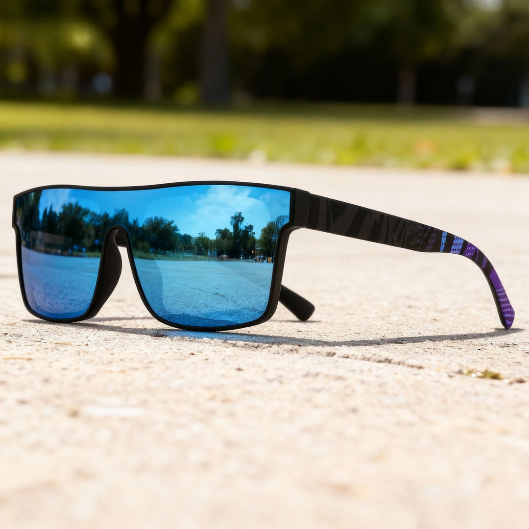 Ivy - Gafas De Sol Con Espejos y Patillas Estampadas