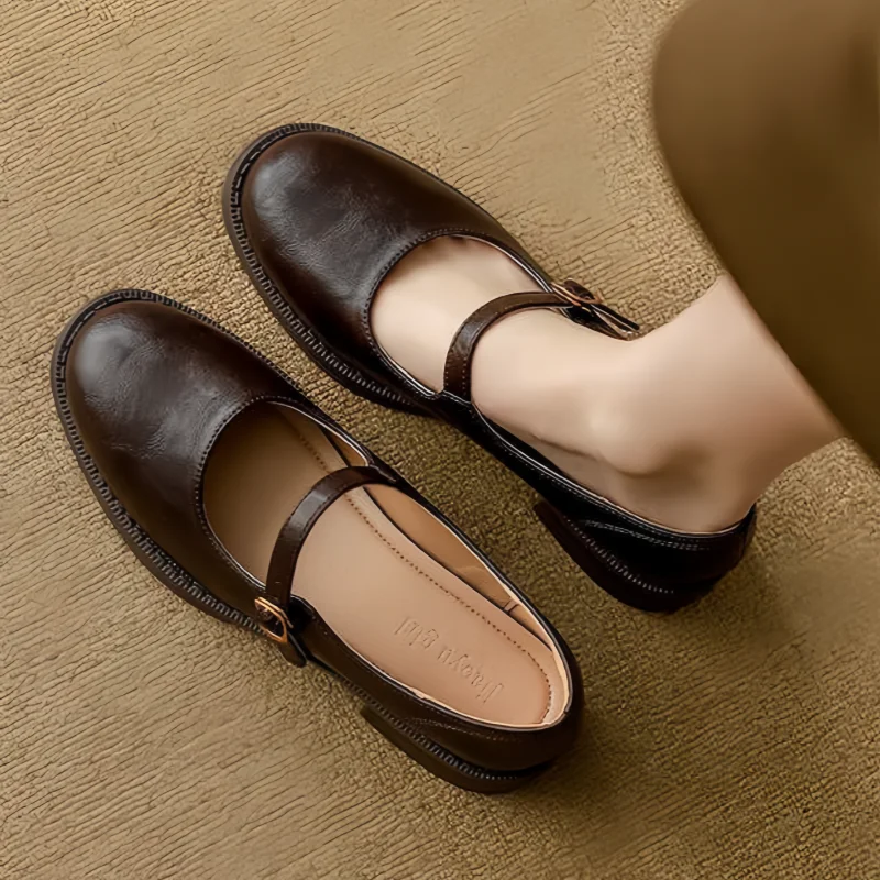 Donia - Cómodos Zapatos De Piel Con Correa