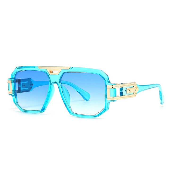 Lunavex - Gafas De Sol Con Montura Cuadrada Llamativa Y Degradado