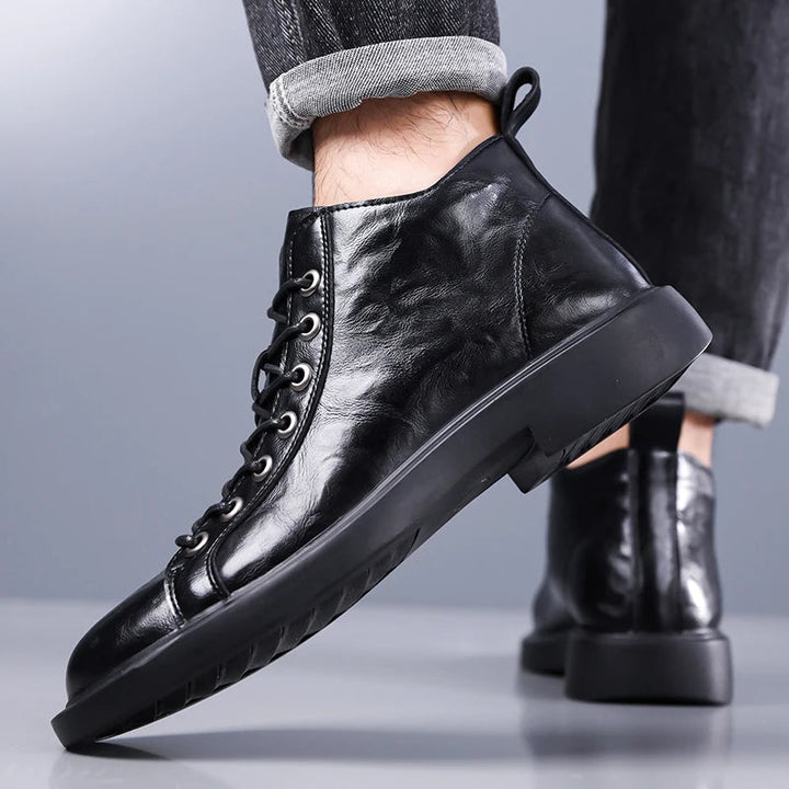 Ailton - Botas De Cuero Con Cordones