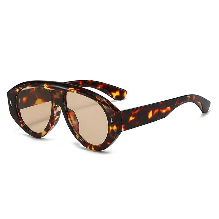SkyForge - Gafas De Sol De Aviador De Montura Gruesa