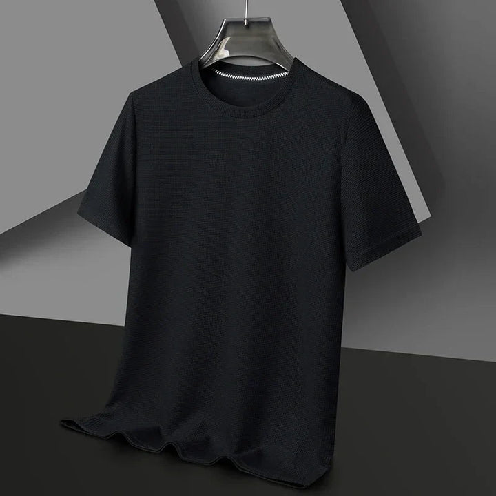Sajid - Camiseta De Manga Corta Con Cuello Redondo Y Textura