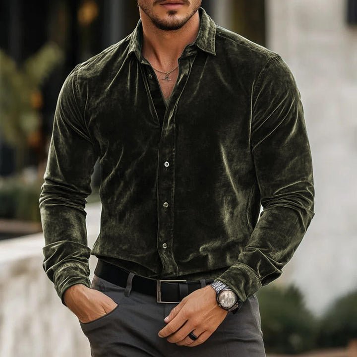 Kalana - Camisa Elegante de Manga larga Con Cuello