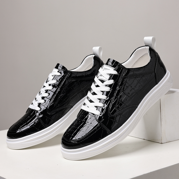 Deion - Zapatillas Deportivas De Cuero Con Cordones