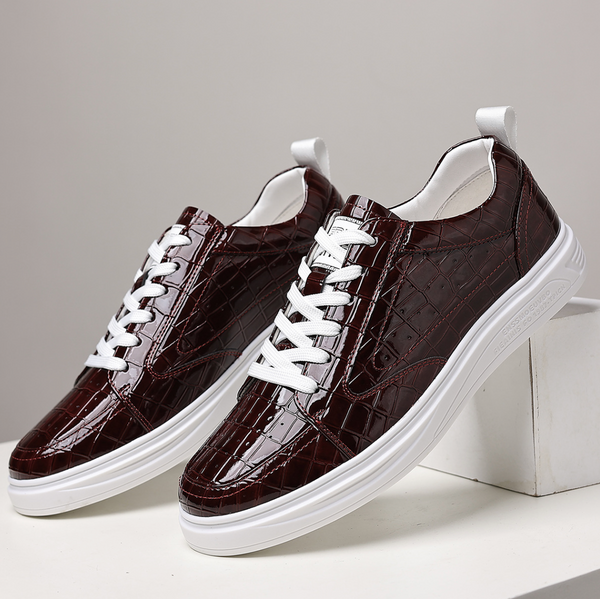 Deion - Zapatillas Deportivas De Cuero Con Cordones