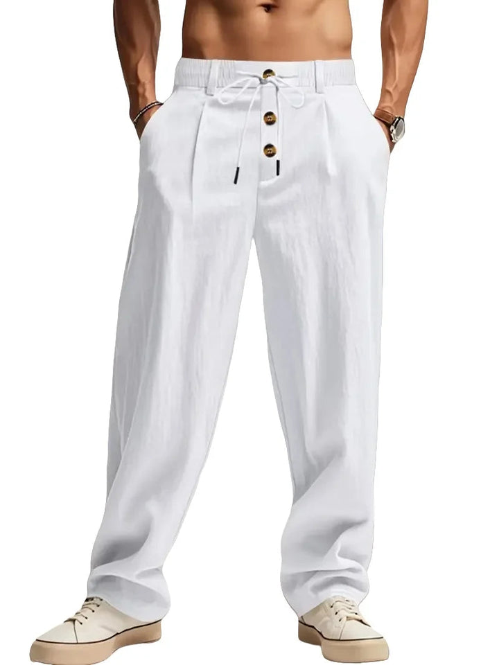 Gencio - Pantalón Holgado De Lino