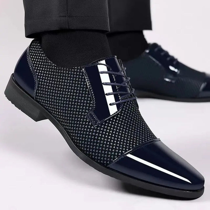 Dernard - Zapatos De Cuero Con Cordones