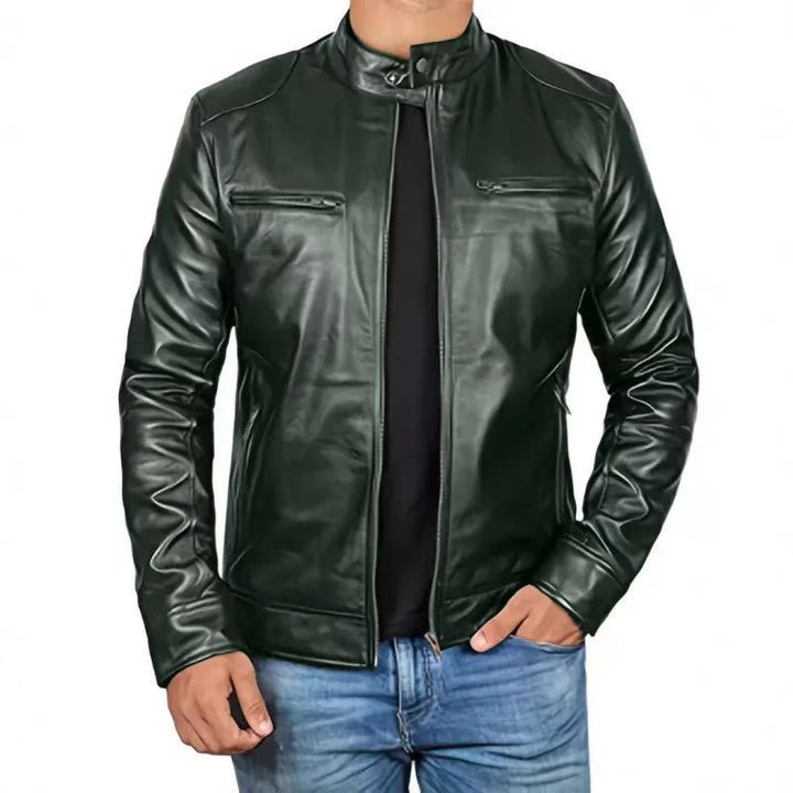 Daouda - Elegante Chaqueta De Cuero