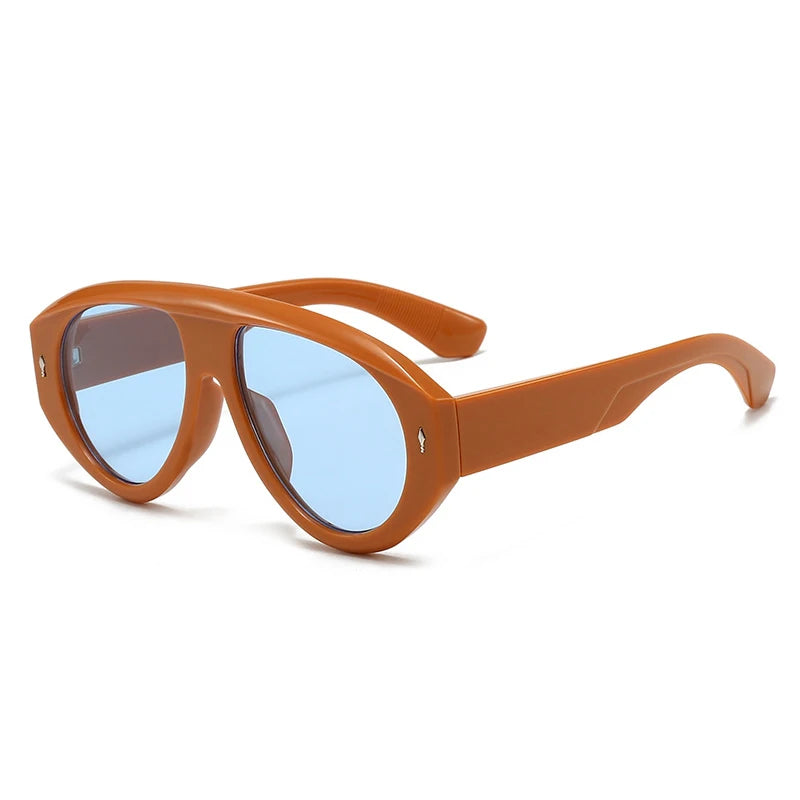 SkyForge - Gafas De Sol De Aviador De Montura Gruesa