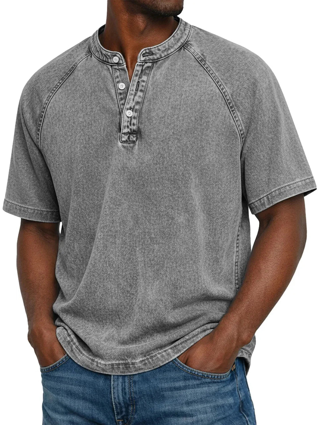 Esarot - Camisa Vintage Con Botones